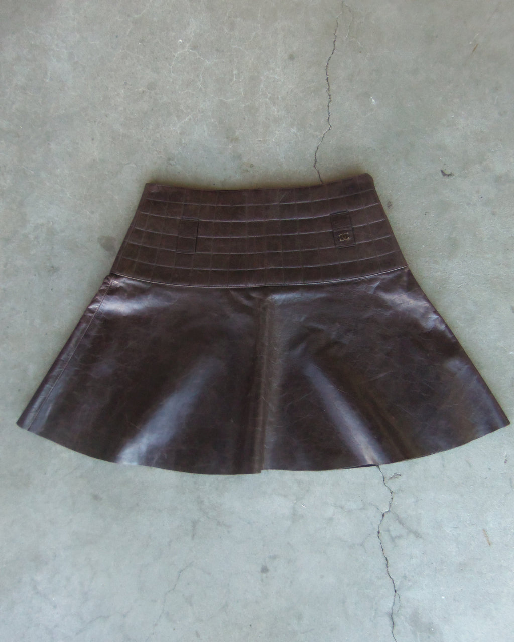 Chanel FW 2002 Chocolate Bar Skirt