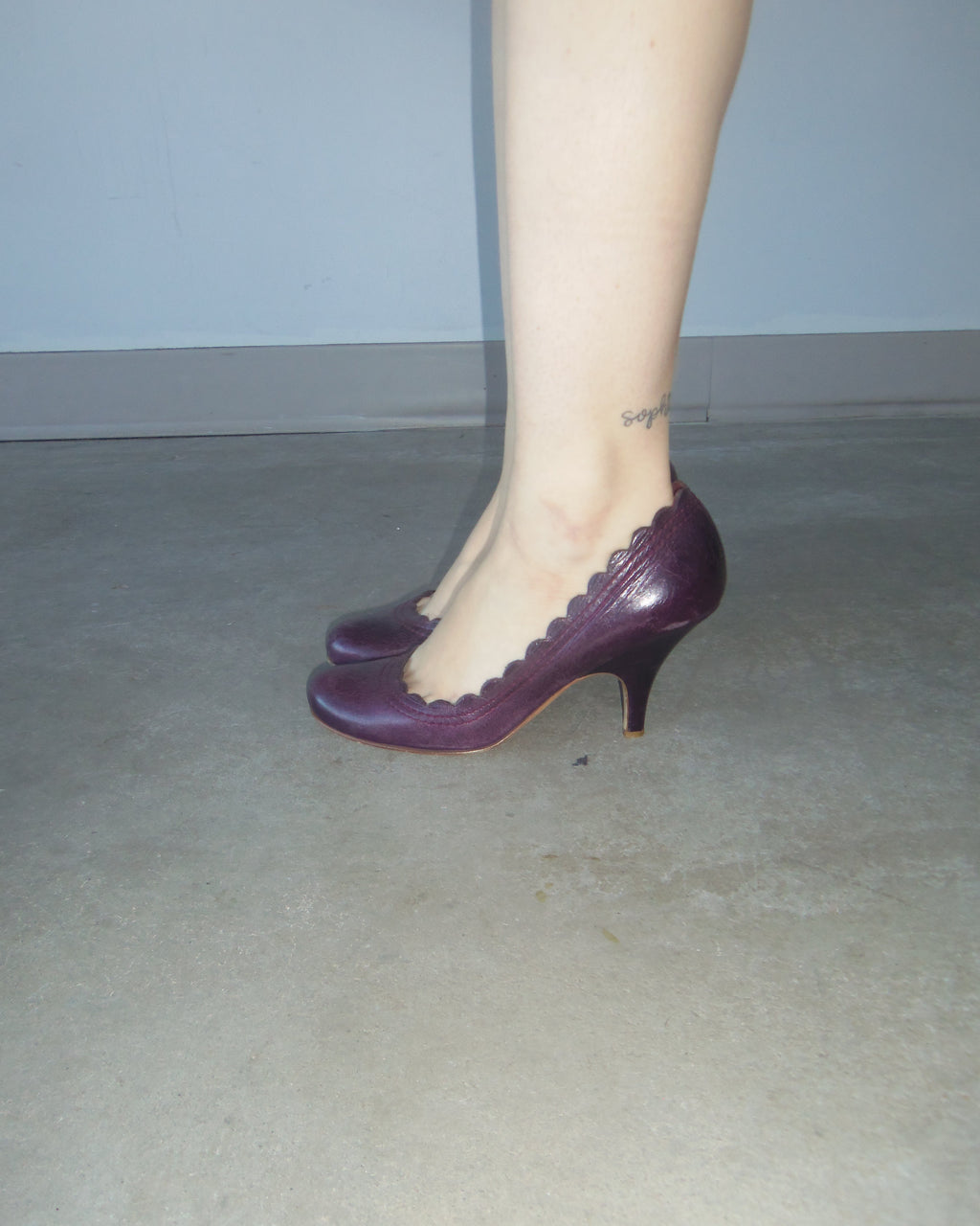 Miu Miu Scalloped Kitten Heels