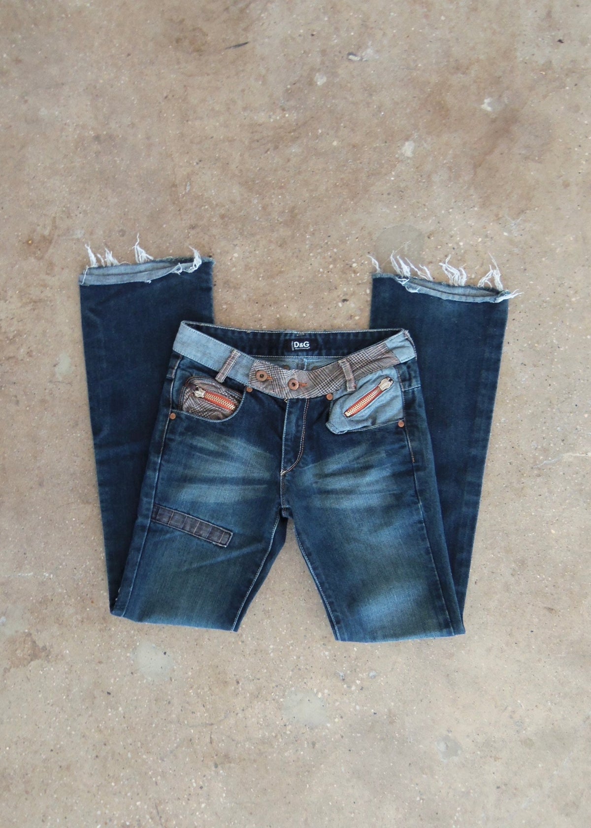 D&G Plaid Jeans