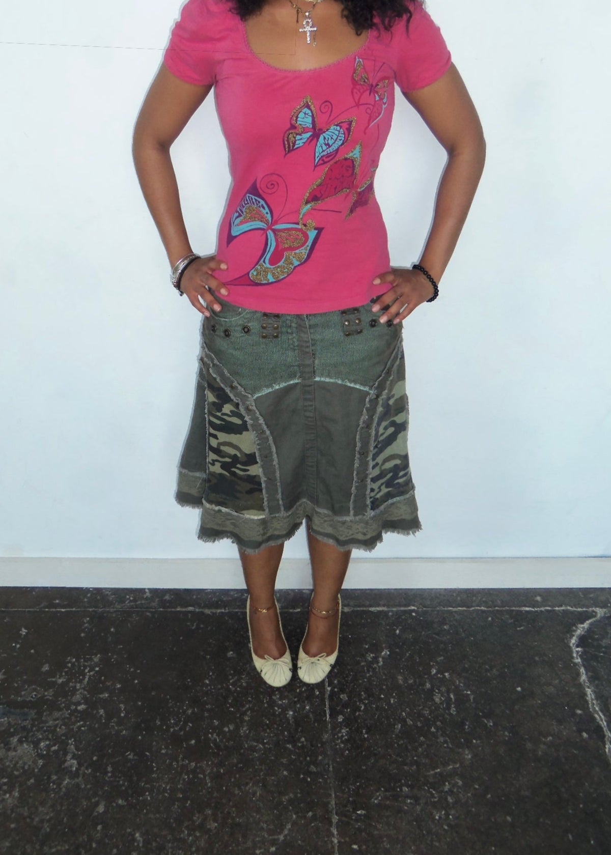 Morgan De Toi Camo Skirt